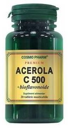 Acerola C 500 mg bioflavonoide - Cosmopharm