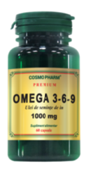 Omega 3-6-9 Ulei de seminte de in 1000 mg  Cosmopharm