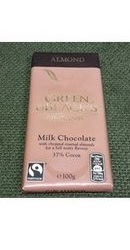 Ciocolata organica lapte cu migdale - Green Blacks
