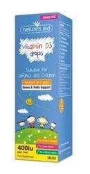 Vitamina D3 400iu Picaturi pentru bebelusi si copii - Natures Aid