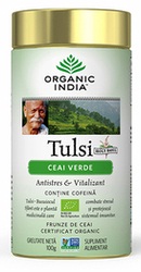 Ceai Tulsi cu Ceai Verde - Organic India