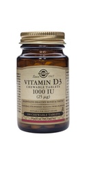 Vitamin D3 1000 IU 100 tablete masticabile - Solgar
