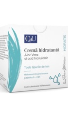 Q4U Crema hidratanta cu Aloe Vera si Acid Hialuronic - Tis Farmaceutic