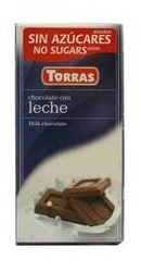 Ciocolata cu lapte  fara zahar - Torras