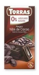 Ciocolata neagra cu bucatele de cacao  - Torras