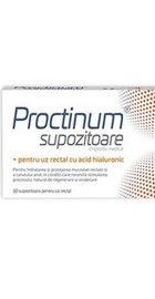 Proctinum Supozitoare cu acid hialuronic - Zdrovit 