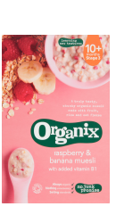 Cereale cu para banana si zmeura 10 luni - Organix